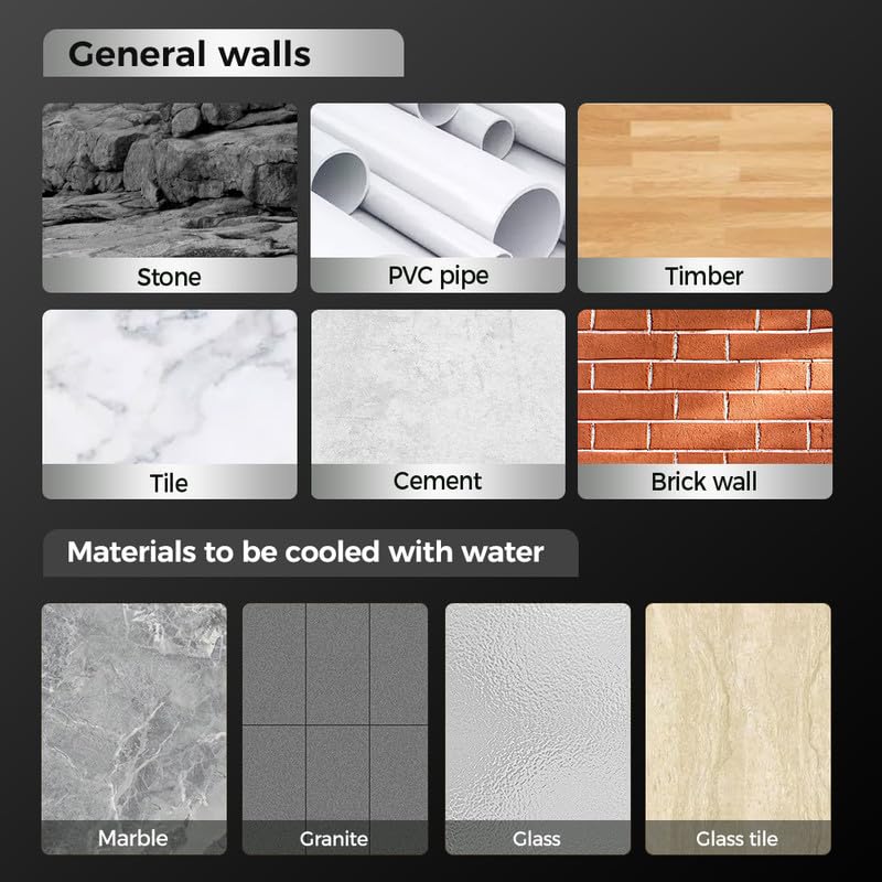 High-Strength 4-Flute Serrated Eccentric Drill Bit Kit, Four-Flute Sawtooth Eccentric Drill Bit, Masonry Concrete Drill Bits Set for Tile Brick Glass