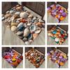 Beach Shell & Starfish Print Doormat, Non-Slip Entrance Floor Mat with Natural Seashells & Starfish Design, Indoor Rug for Ocean Lovers