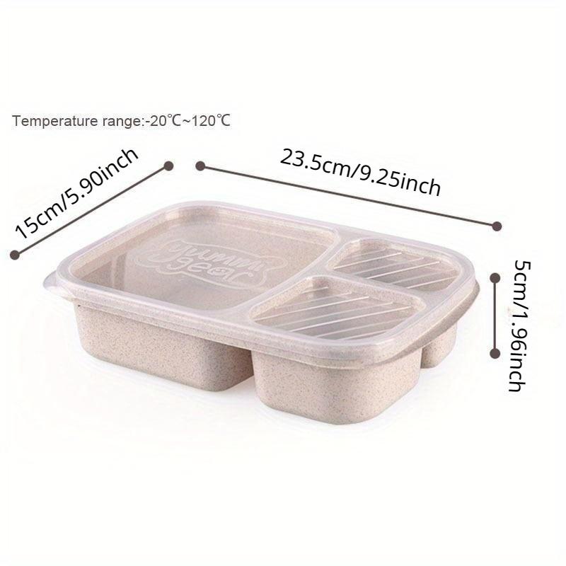 Portable Lunch Wheat Straw Lunch Box Single Layer Microwave Food Box Biodegradable Lunch Storage Container