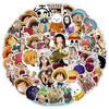 10/50Pcs One Piece Anime Stickers Cartoon Luffy Zoro Chopper Decals Waterproof DIY Notebook Motorcycle Skateboard Phone Helmet