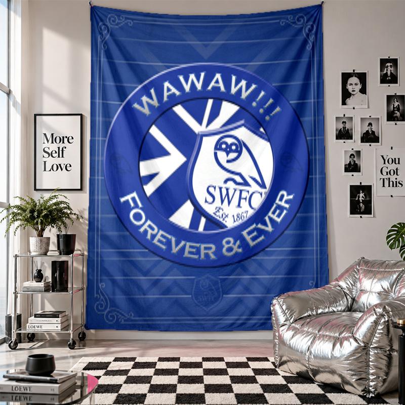 Sheffield Wednesday Wall Tapestry Home Decor Wall Hanging Cloth for Bedroom Living Room Background