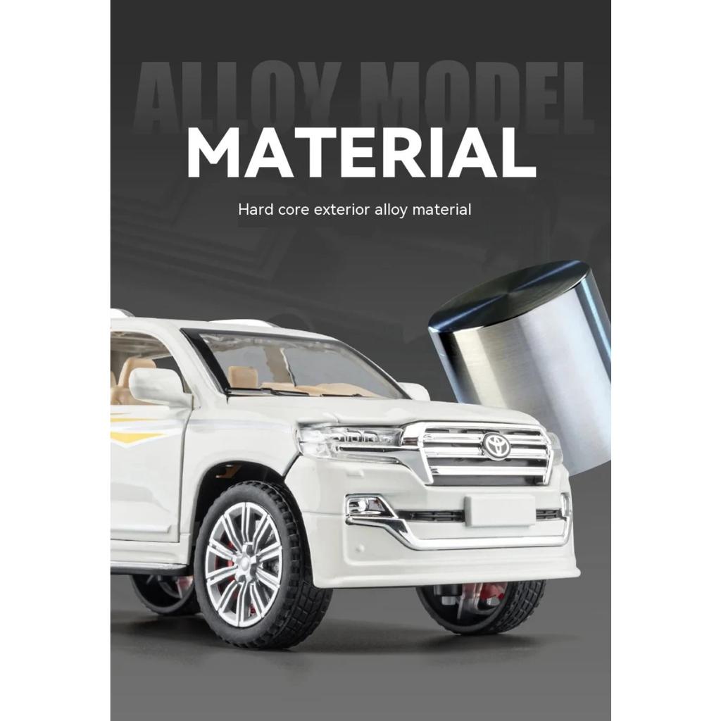 1/24 Toyota Land Cruiser Model, Premium Collectible for Auto Fans, Ideal for Display or Gifting
