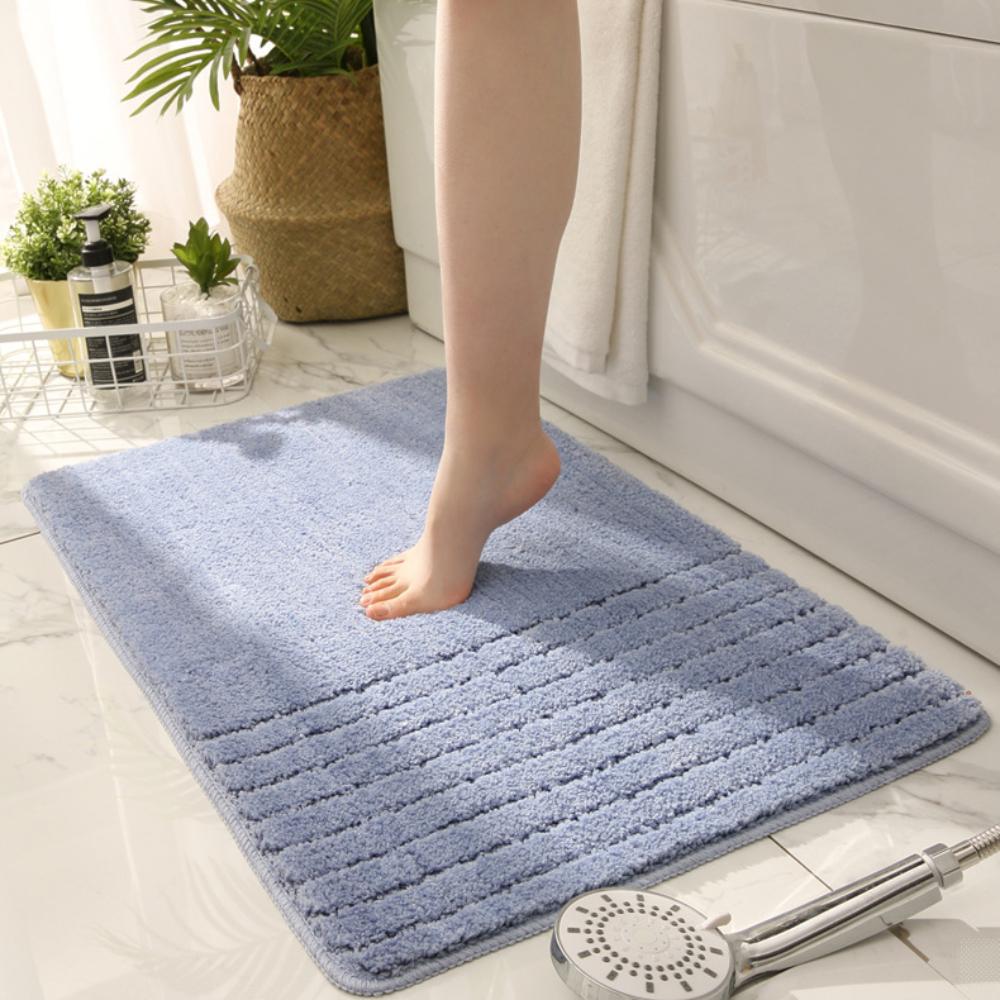 Sponge Bathroom Cashmere Thickening Mat Bath Non-slip Carpets In Wash Basin Bathtub  Floor Rug Shower Room Doormat Memory Foam 3D Pad