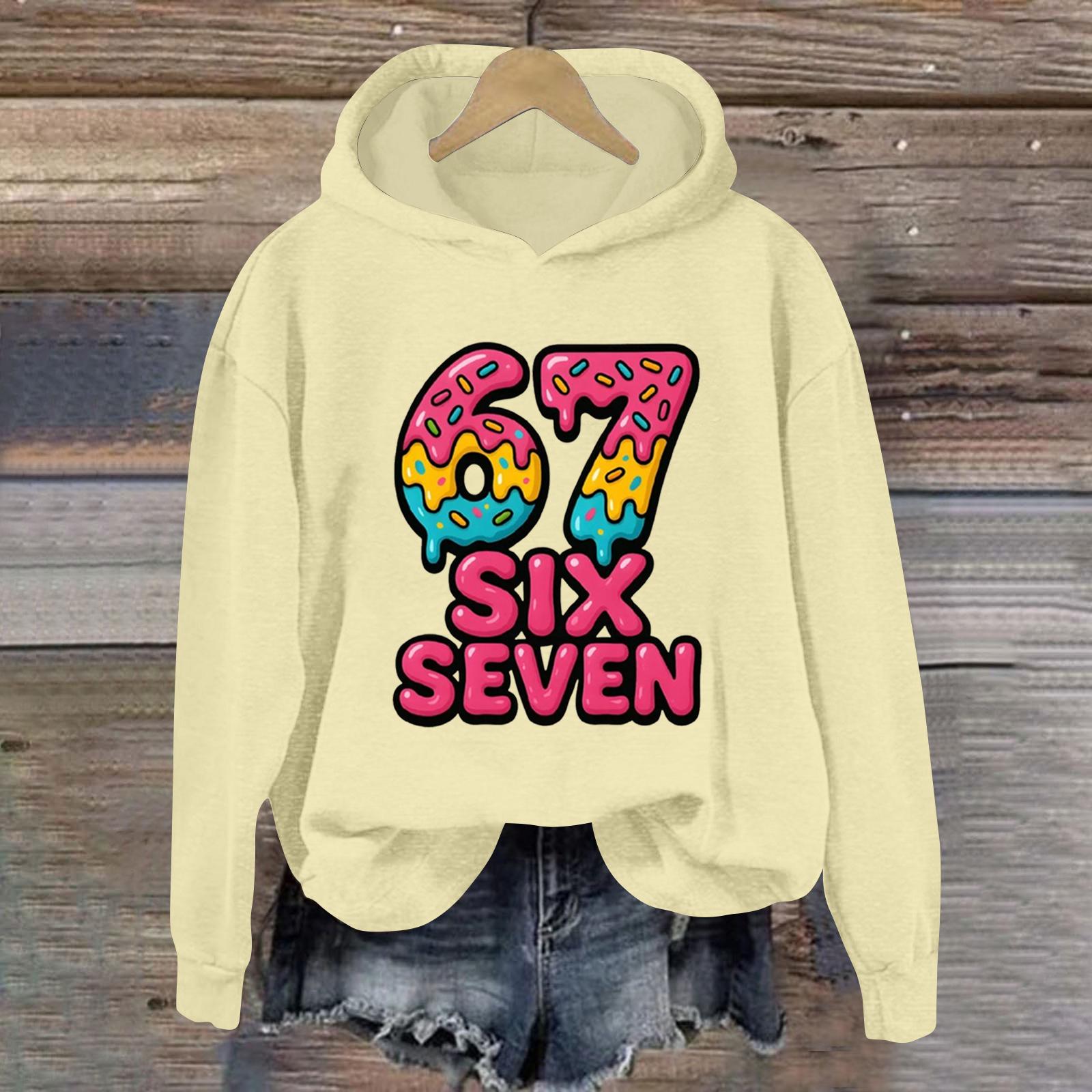 

Women s Fashionable Casual Long-Sleeved Printed Hooded Sweatshirt L