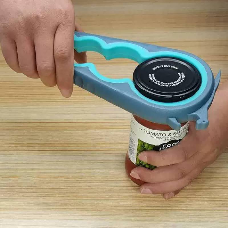 Multifunction Can Opener With Non Slip Grip For Kitchen And Home Use