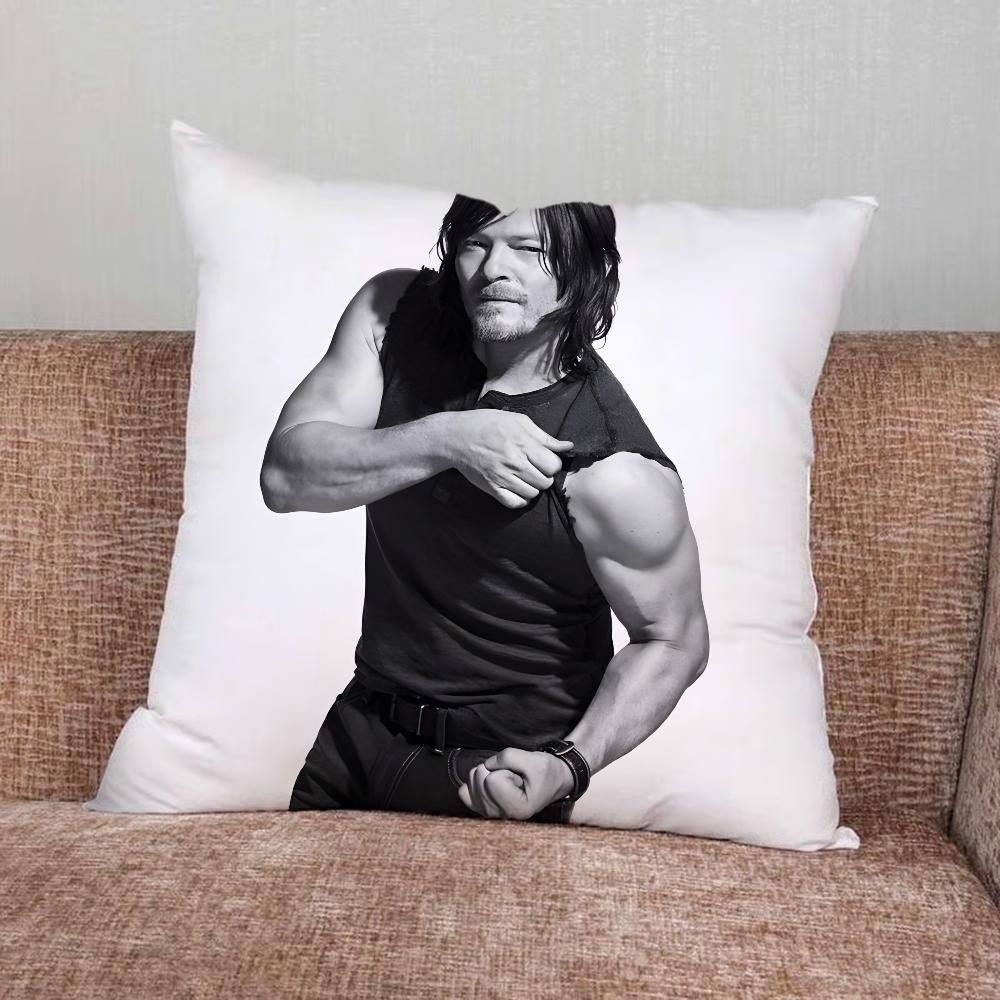 Dead D-Daryl Dixon Pillow Case For Home Bedroom Car Office Decoration Living Room Sofa Cushion Cover Suitable