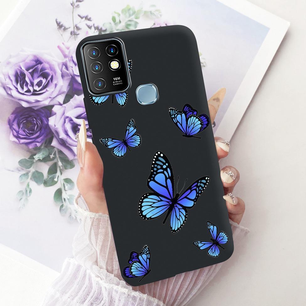 Case For Infinix Hot 10 Cover Aesthetic Cute Cat Fashion Funny Painted Bumper For Infinix Hot10 X682B X682C Casing