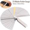 New Metric Thickness Feeler Gauge 32 Blades Set Tappet With Brass Gap Measure Tool Range 0.04Mm 0.88Mm Valve Motorcycle Measurem
