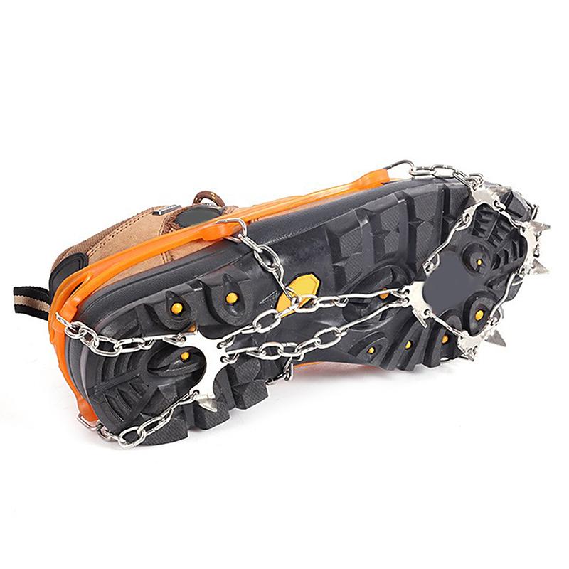 Ski Mountaineering Outdoor Ten-Tooth Ice And Snow Anti-Slip Shoe Covers Outdoor Mountaineering Crampons 10-Tooth Ice Grab