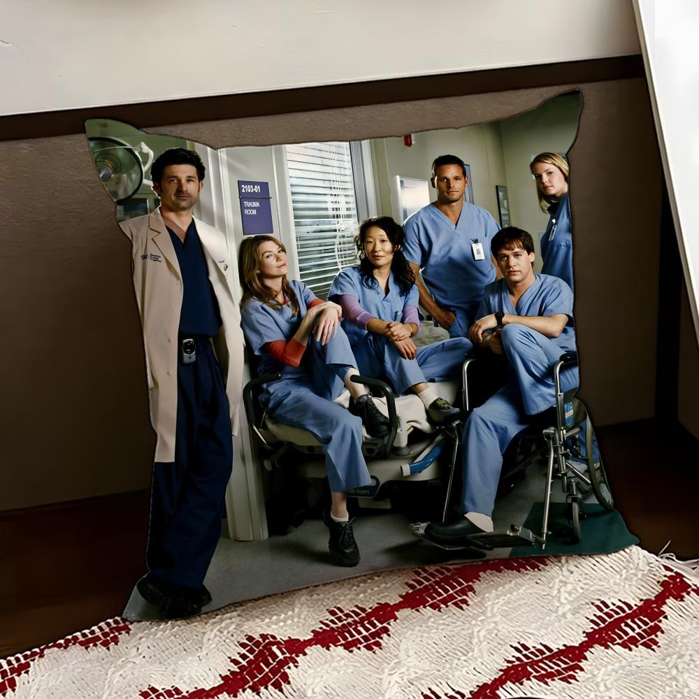 GGreys Anatomy Cushion Cover Reversible Soft Durable Pillow Cover Home  Car MultiScene Use for Daily Comfort