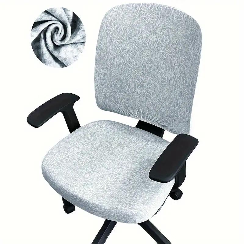 2Pcs/Set High Elastic Office Chair Covers Thicken Computer Spandex Split Seat Cover Armchair Cover Home Textile
