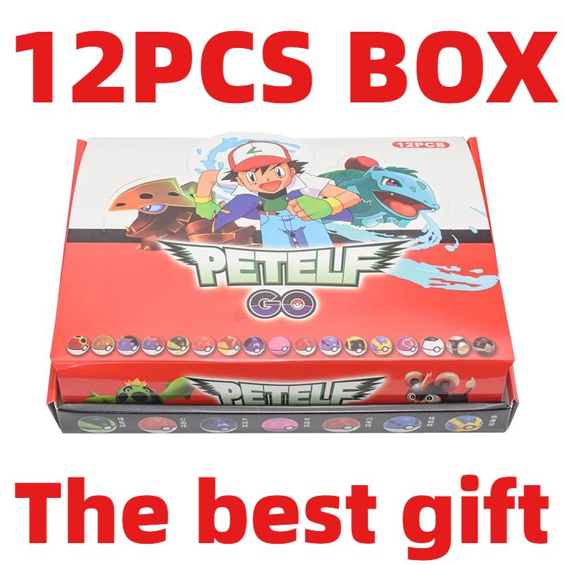 Figure 12pcs/Set Pok Ball Pokeball Action Figure Cartoon Anime Kawaii Doll Poke Ball Collection Birthday Best Gifts