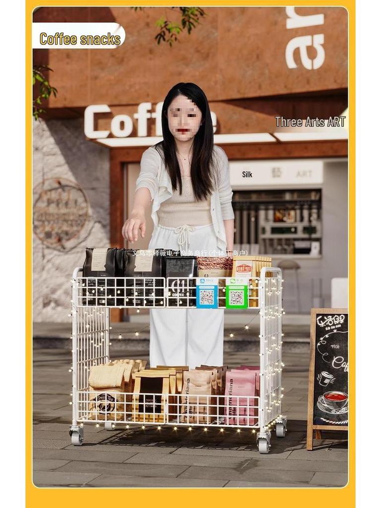 Faltbarer Straßenkarren: Eisgelee, Sushi & Wurstsnacks