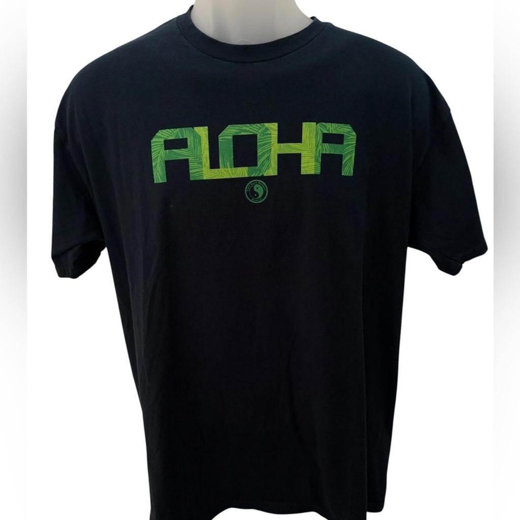 TC Surf Designs Hawaii Aloha Navy Blue Green Tee Shirt Unisex Xl