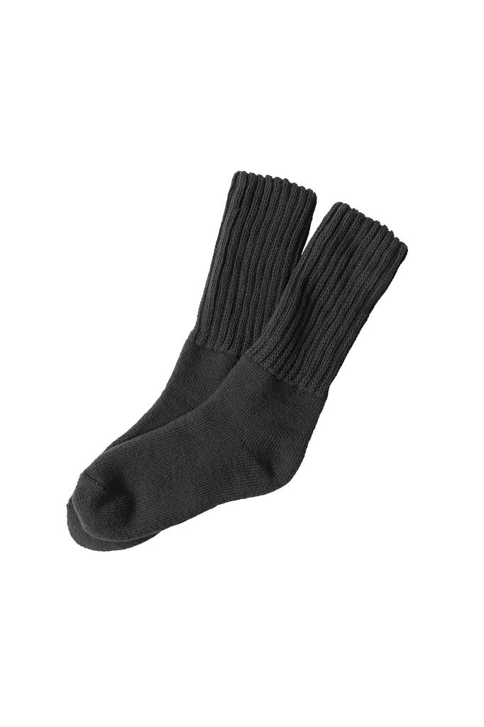 Hokaron Thick Sizes 1 Pair Men's Warm, Socks, Black, 25-27cm,