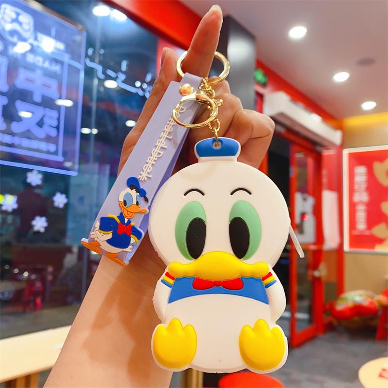Cartoon Animal Silicone Keychain Bag - Kids' Coin Purse & Toy Pendant