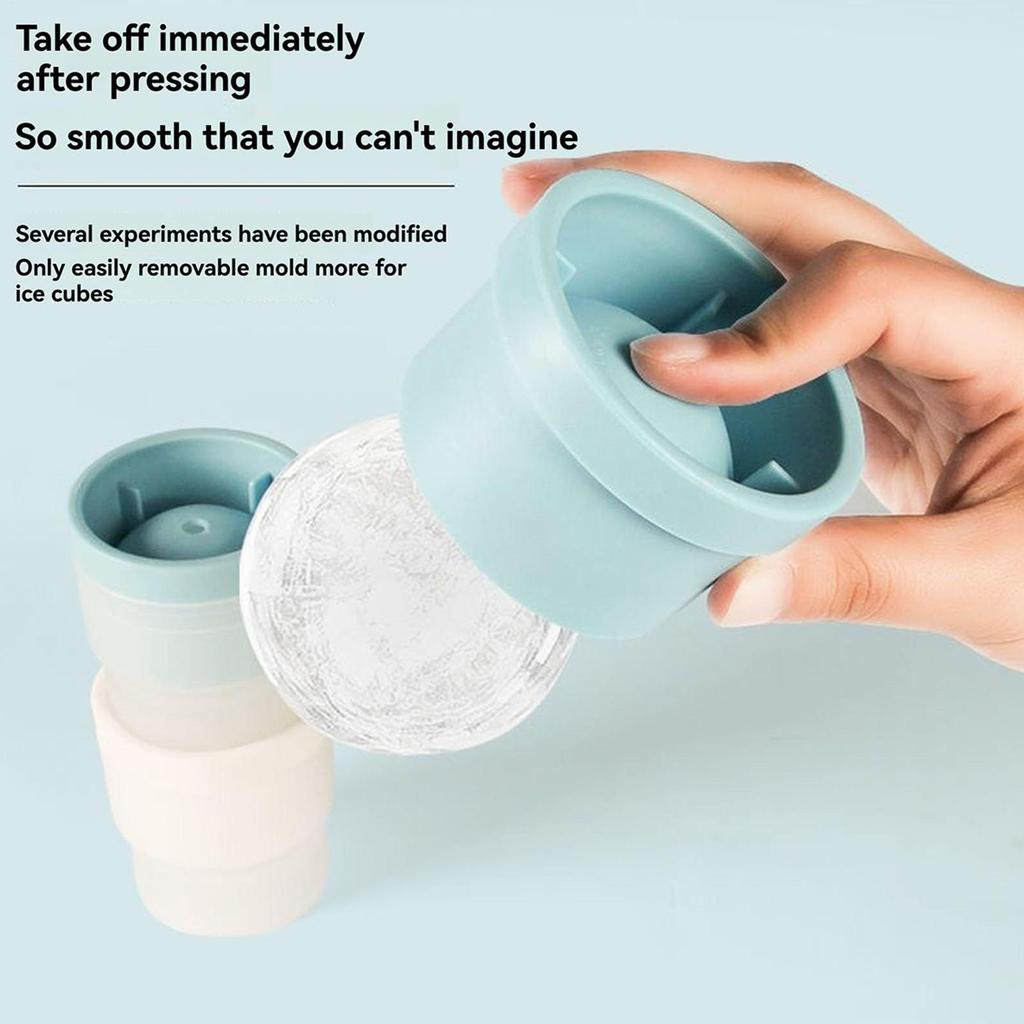 Ice Ball Mold Icy Maker For Cocktails Slow Melting Ice Ball Mold For Whiskey Beverage Fridge Home Travel Coffee Drinks