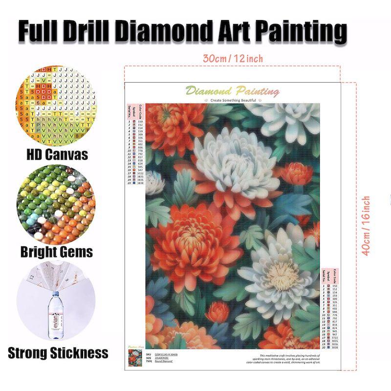 CHENISTORY 5d DIY Diamond Painting Floral Kits Embroidery Sale Diamond Mosaic Needlework Cross Stitch Diy Gift Home Decor