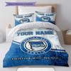 Custom Name,Hertha BSC Pattern Bedding Home Decoration Birthday Gift ( 1 Duvet Cover + 2 Pillowcase, Without Core),fan Merchandise.