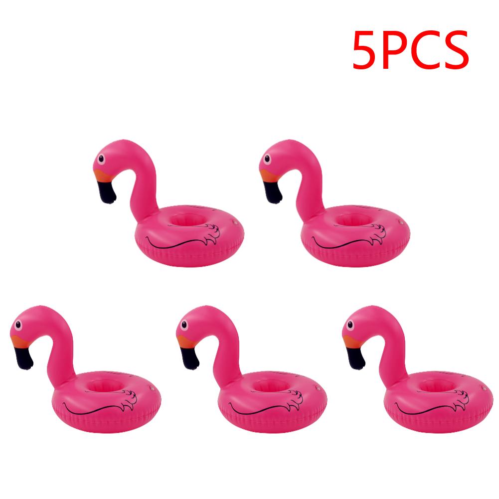 Inflatable Cup Holder PVC Swan Beverage Glass Holder Portable Water Inflatable Coasters for Holiday Birthday Party