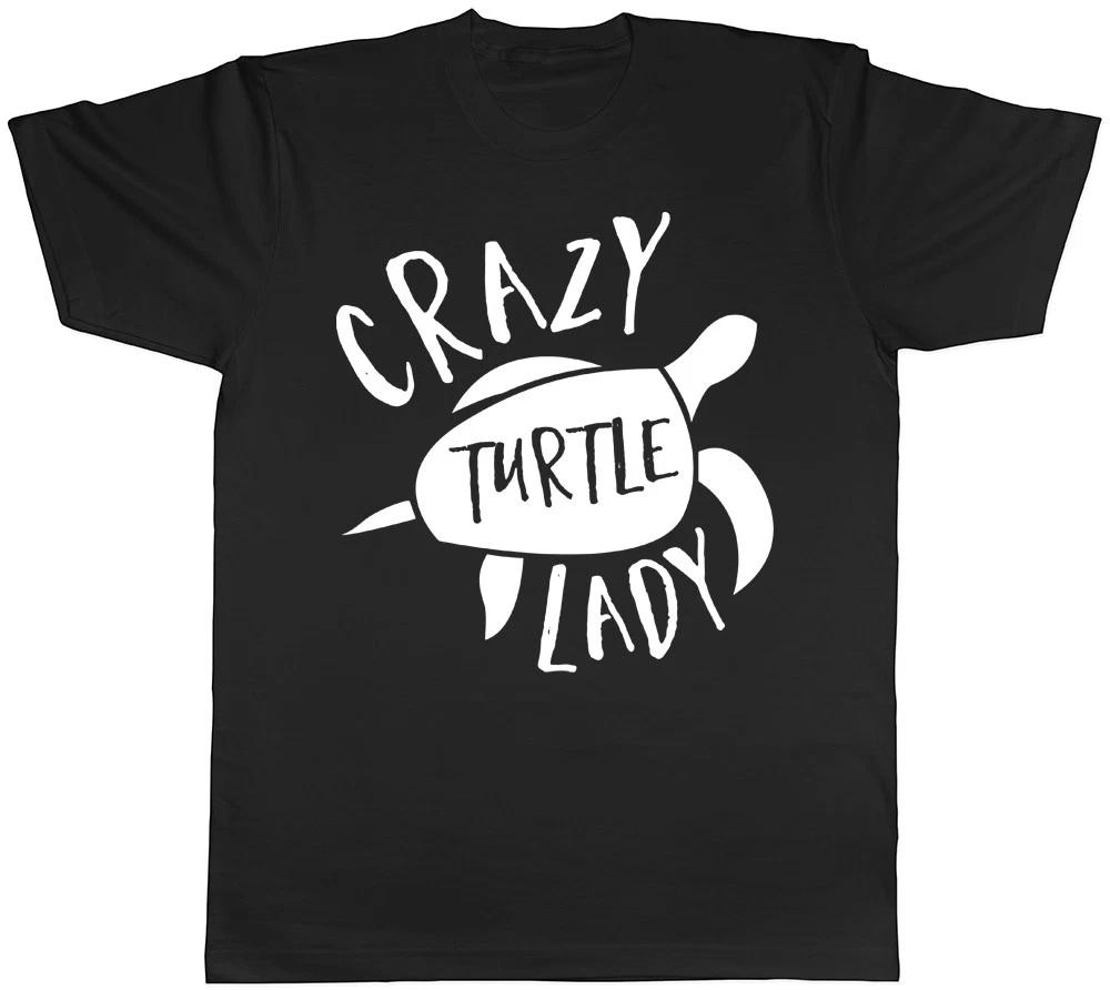 Crazy Turtle Lady Womens Ladies T-Shirt Tee S