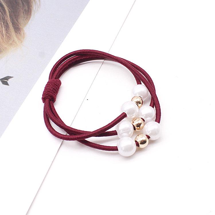 Triple Pearl Elastic Hair Tie - High Elasticity Headband
