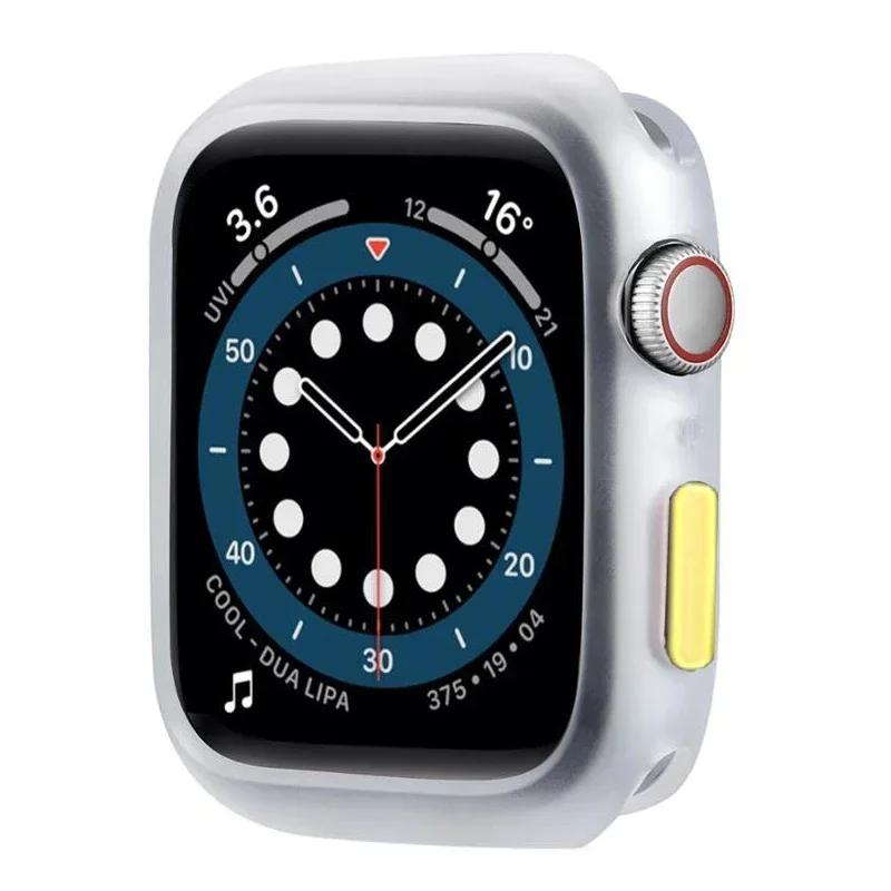 NEW Candy Soft Case for Apple Watch Cover 9 8 7 6 Se 5 4 3 45 42mm 38mm Protection Iwatch Serier 44mm 40mm 41mm Silicone Bumper