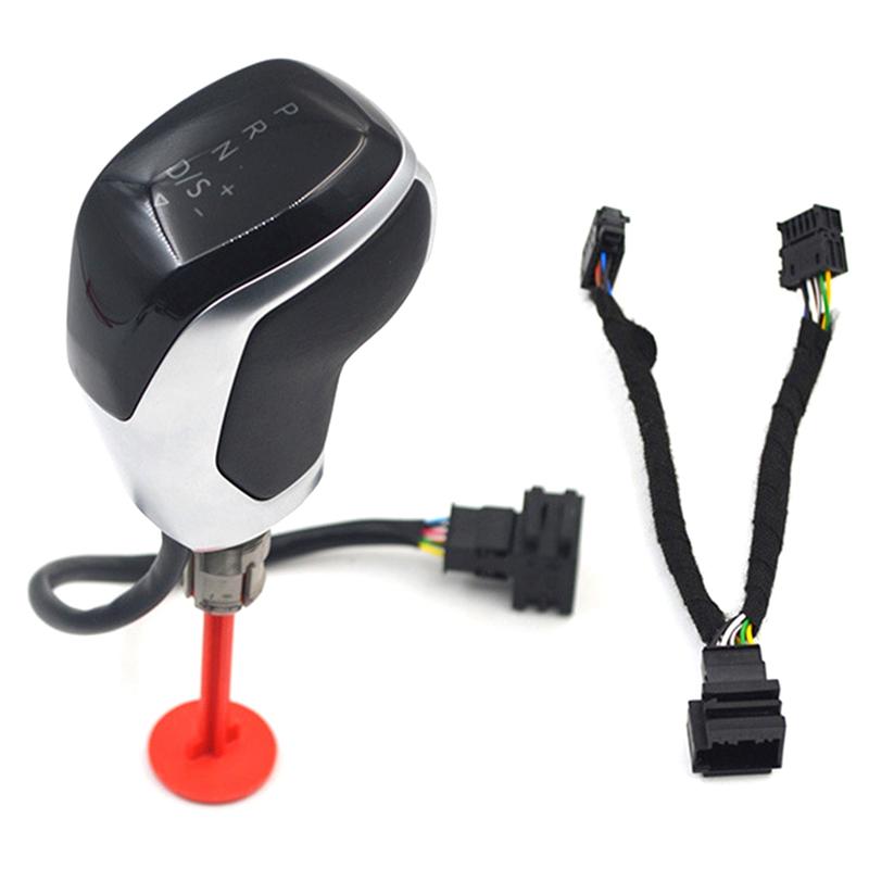 Electronic Shift Handle LED Gear Shift Knob For VW Golf MK6 MK7 Passat B7 B8 Tiguan MK2 DSG A White Light Parts Accessories