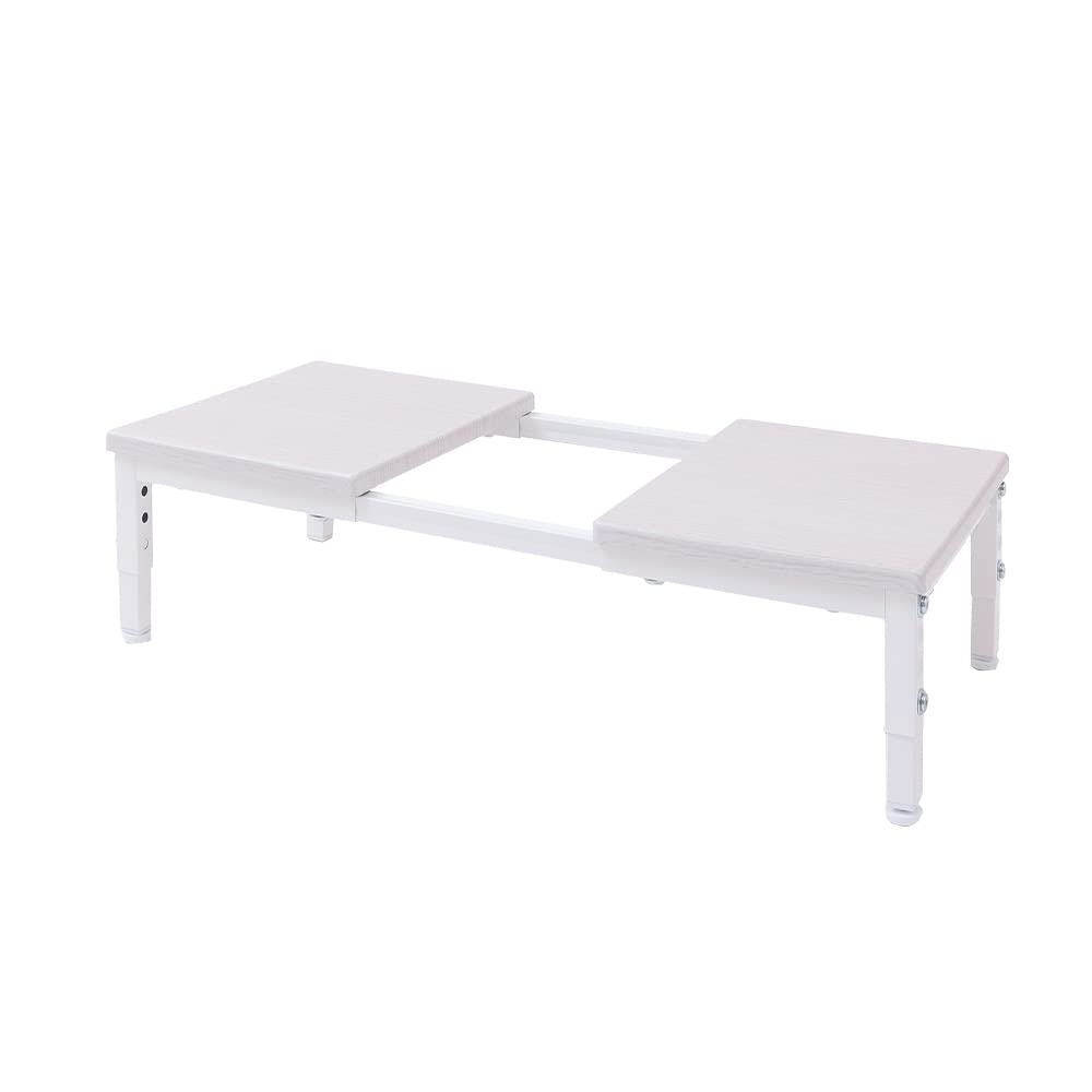 Yamasolo Geschirrspülergestell Teleskopisch Höhenverstellbar Spülbeckenbreite Geschirrspülerständer Kein Aufbau Erforderlich Regal Küche Stilvoll Echo Weiß Maserung