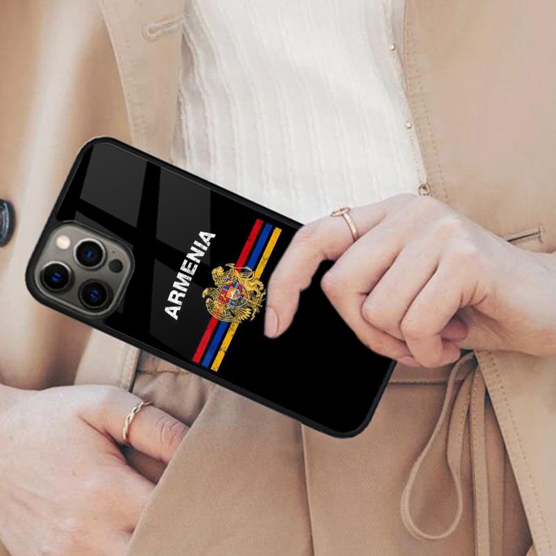 Flag Armenia Coat Arms Magnetic Phone Case For APPLE iPhone 17 Air 16 14 13 12 Pro Max 15 Plus Charge With MagSafe Cover