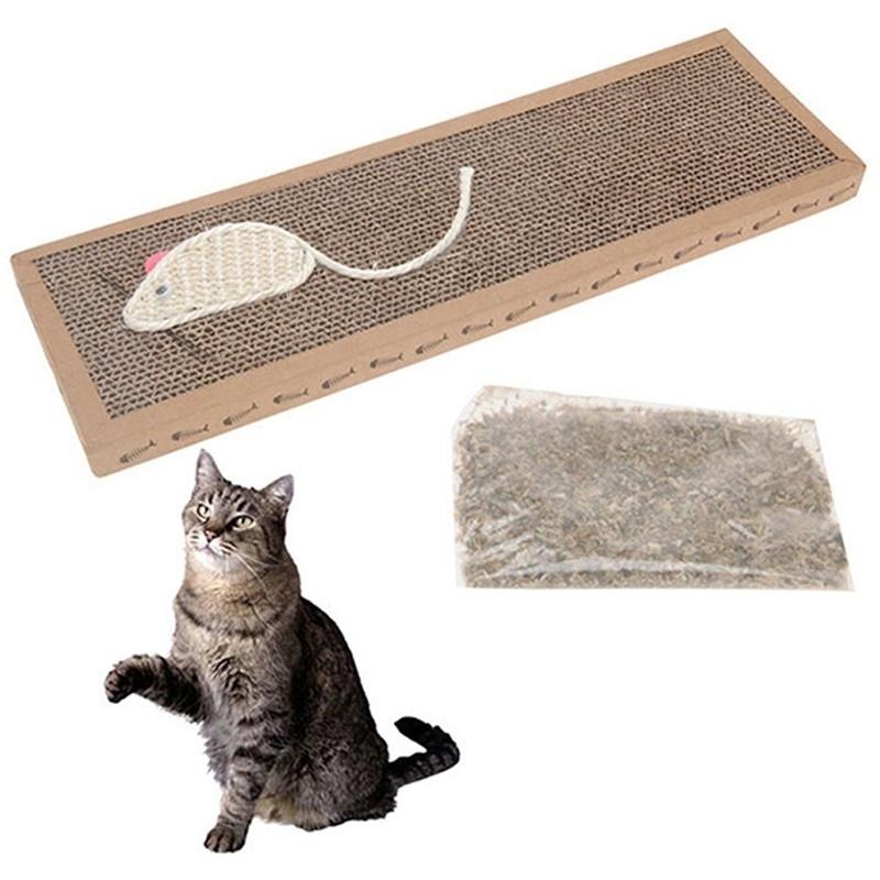 Кошка Котенок Игрушка Когтеточка Игрушка Гофрированный Безопасный Картонный Когтеточка Кровать Кошачья Мята