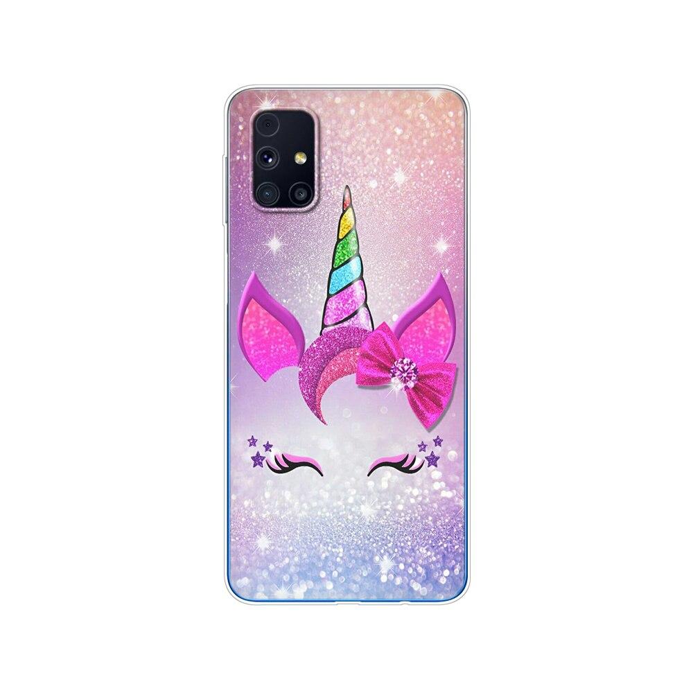 Für Samsung M31s Hülle 6.5 Tpu Weiches Silikon Rückseite Handyhülle Für Galaxy M31S M 31S m317f m317 Funda Winter Schnee Weihnachten
