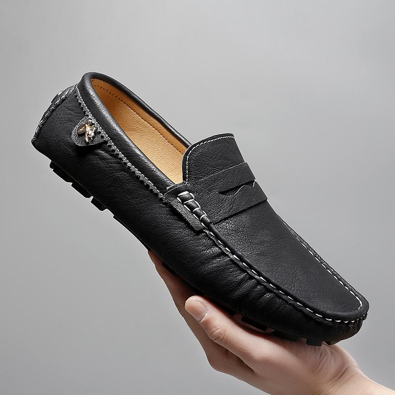 Formal Italian Shoes Men Handmade Leather Loafer Driving Flats Slip-on FShoes Luxury Comfy Moccasins Casual Shoes for Men