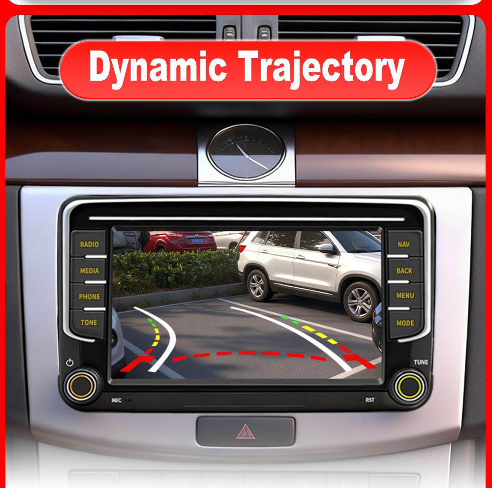 Volkswagen Golf 8 MK8 CC T-Roc AHD Rearview Camera with Flip-up Cover and Trajectory Feature