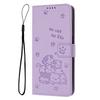 Curte Cat Leather Wallet Cover Case For Moto Edge 50 Fusion 40 Neo Ultra G04 G04S G14 G24 G34 G35 G54 G55 G75 G84 G85 S50 G Play