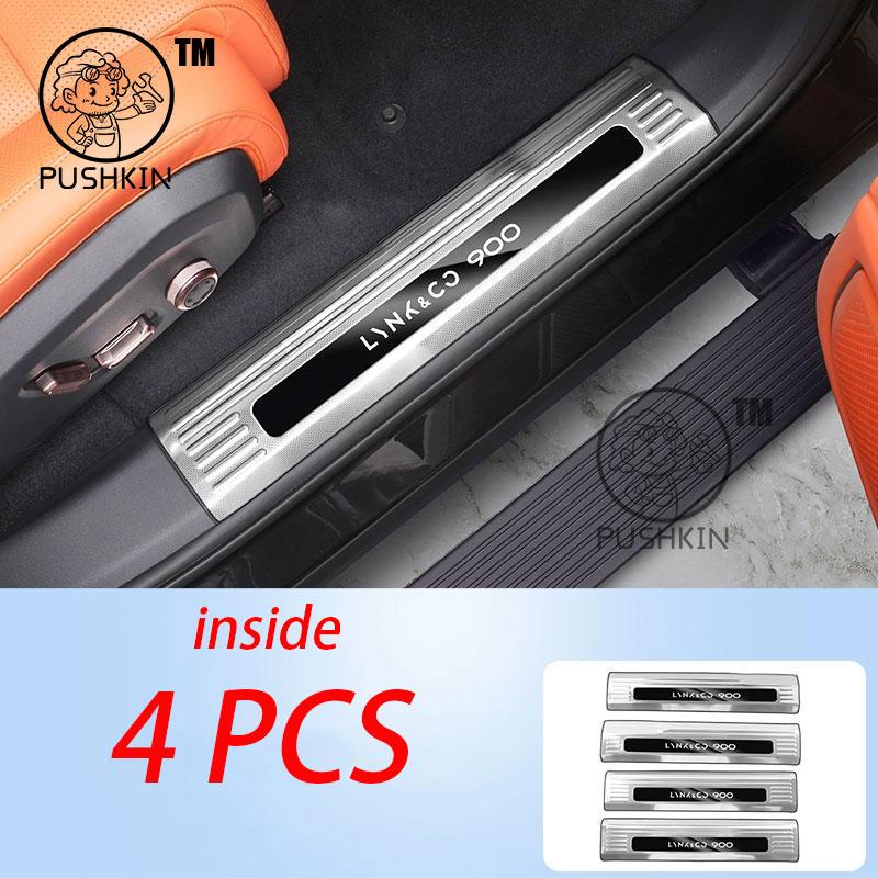 For Lynk & Co 900 2025 2026 Car Door Sill Guards Stainless steel Protector Threshold Trim Cover Sticker Accessories