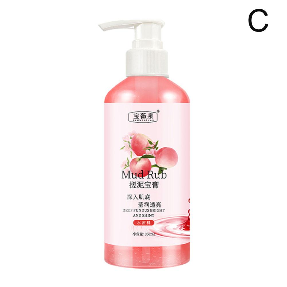 

Скраб для тела Отшелушивающий крем Отбеливающий увлажняющий крем Глубокий женский очищающий гель Уход за телом Удаление E1Y2 Flower-350ml