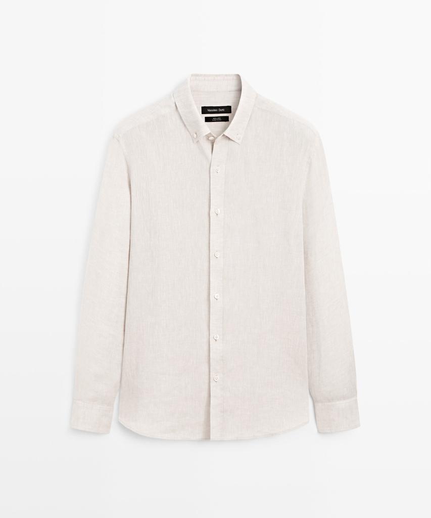 Masimodutti 100% Linen Regular Fit Shirt
