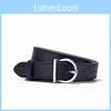 Fashion Ladies Pu Belt With Alloy Circular Buckle For Casual Office Wear