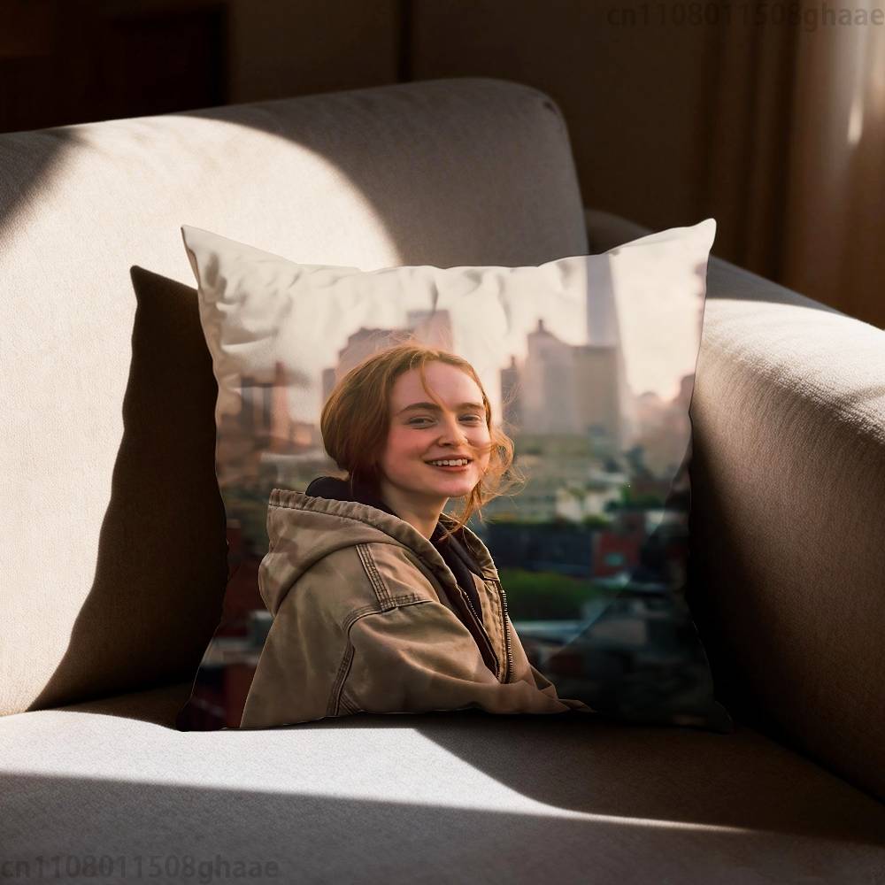 Sadie Sink Stranger Pillowcase Casual Style Decoration Suitable for Home Decoration Excluding Pillow Core