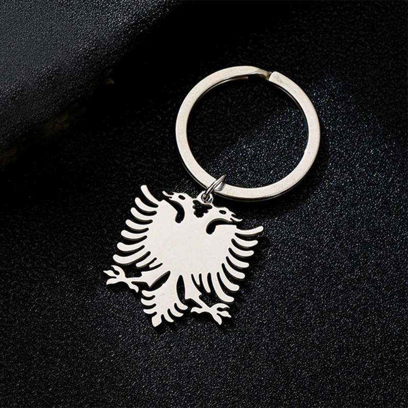 Portachiavi Aquila Albanese Elegante Portachiavi a Forma di Aquila Accessorio per Uomini Donne