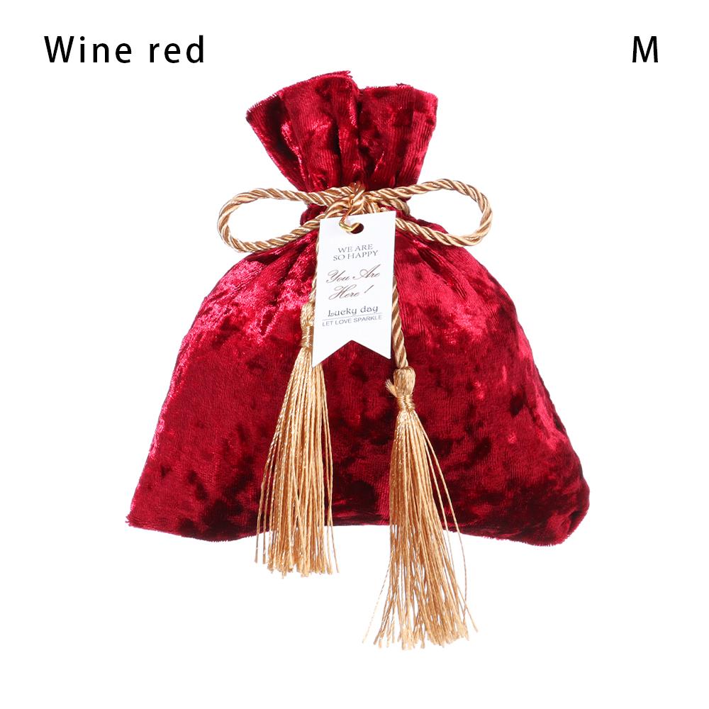 Fashion Velvet Candy Bag Drawstring Pocket Tassel Bag Dust Protect Wedding Party Jewelry Organizer Candy Pouches Gift Bags