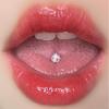 F136 Titanium Alloy Tongue Pin Drinkable Flash Coated Titanium Steel Anti-Allergic External Thread Niche Style Fashion Tongue Nail