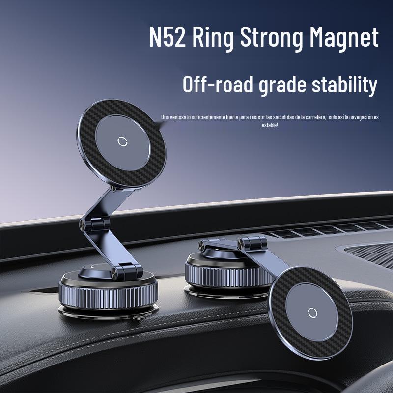 Magnetic Car Phone Holder with Suction Cup for Navigation