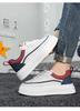 Platform Height-increasing Casual Men's Shoes 2026 Spring Autumn New Board Shoes Male Fashion White Leather Sneakers Man
