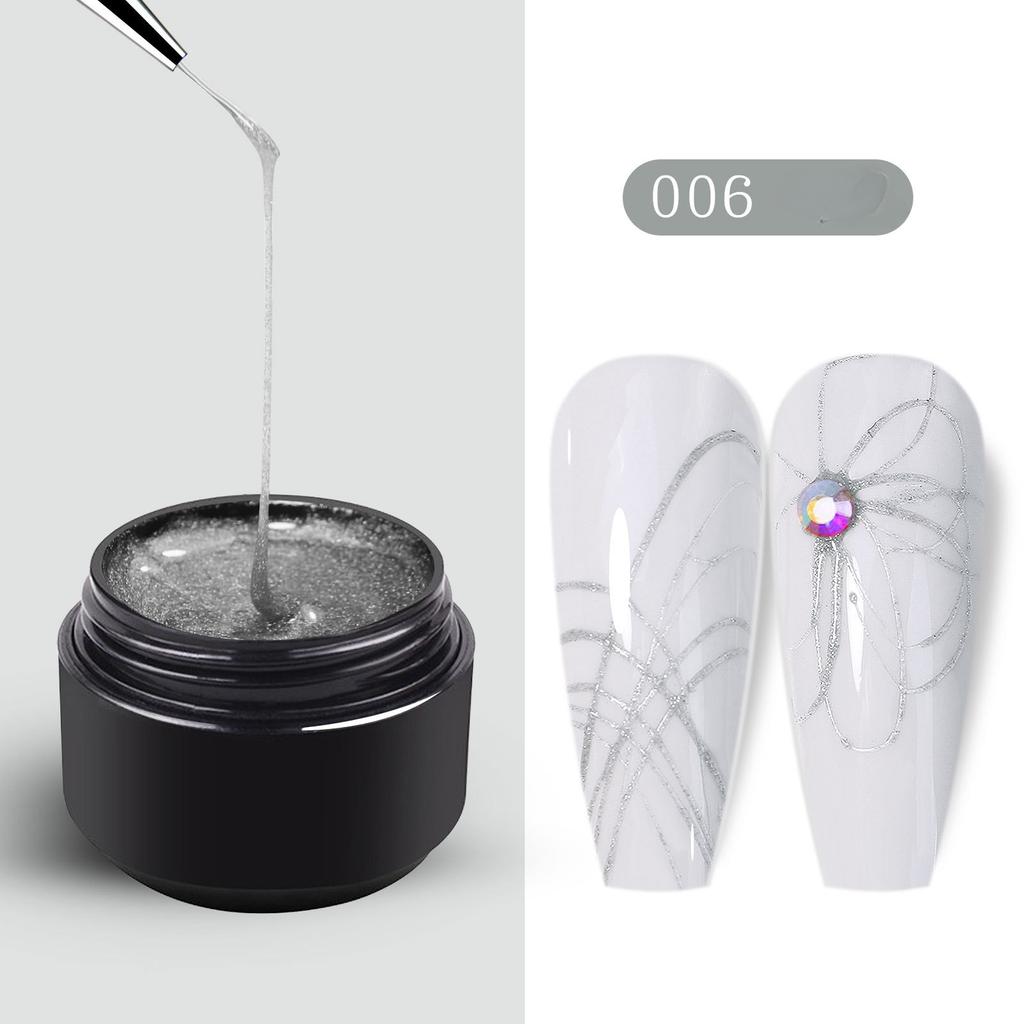 Wire Glue Nail Art Elastic Drawing Nail Polish Spider Glue Creative Painting Phototherapy Flower Glue DIY