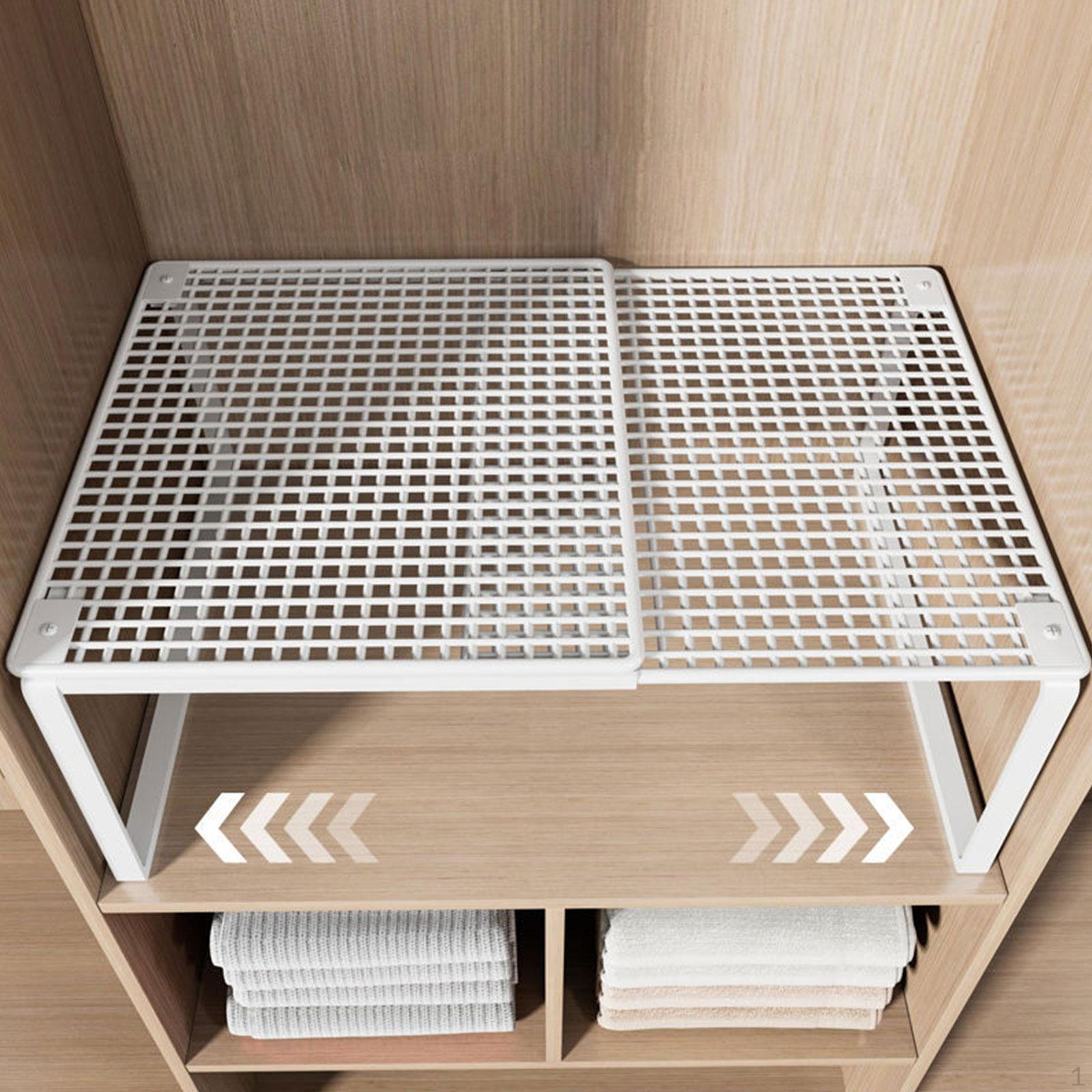 

Розсувна полиця-органайзер для зберігання в шафі, стійка, підставка-підвищення, економія місця для S