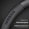 Napa Leather Car Steering Wheel Cover Non-slip For Nissan Qashqai Sylphy Tiida Altima Teana X-Trail Leaf Juke Sentra Accessories