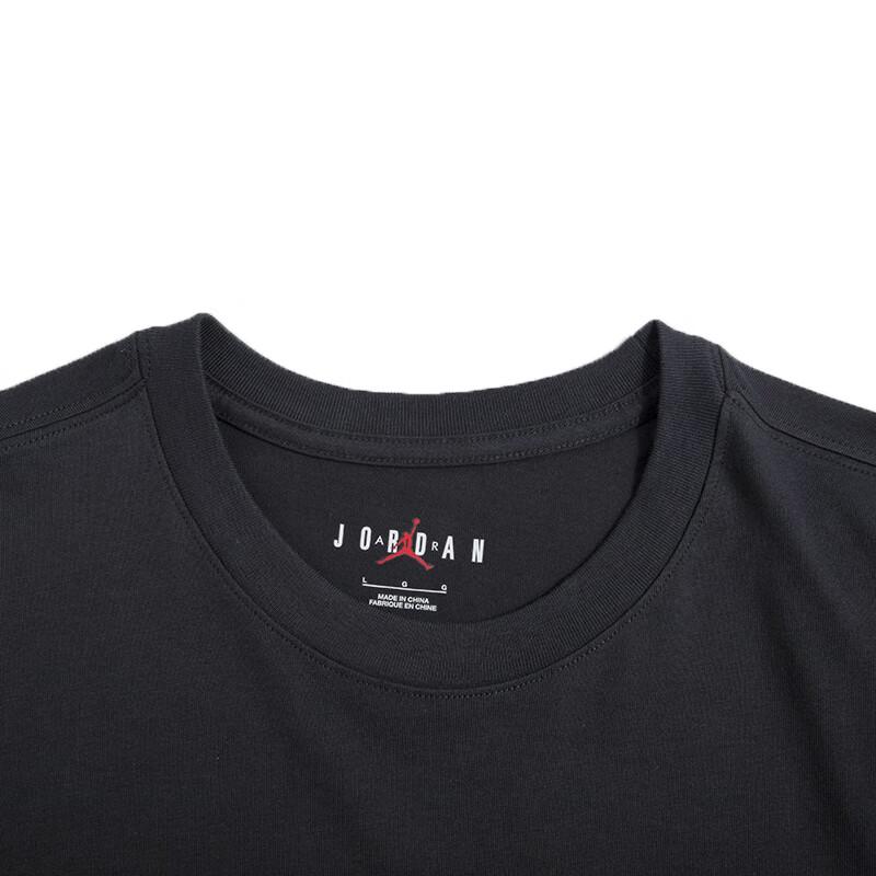 Jordan American Retro Sports Fitness Training Fashion Comfortable Breathable Round Neck Logo Print Short Sleeve Drop Shoulder T-Shirt DV8437-045