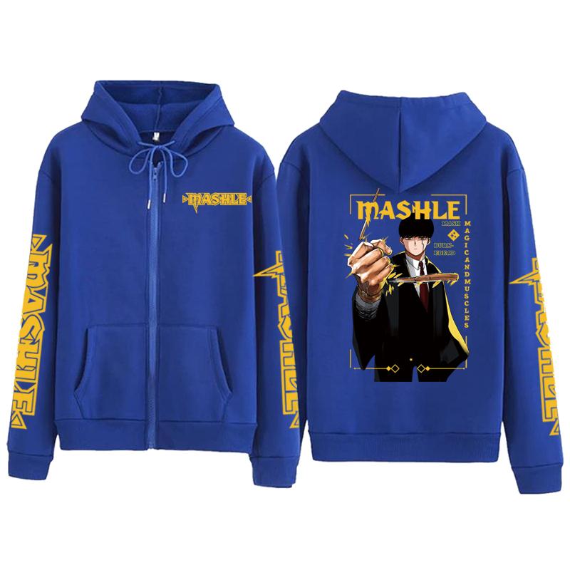 

Машле: Magic And Muscles Anime Mash Burnedead Print Zipper Hoodie Men Women Casual Hoodies Long Sleeve Unisex Zipper Jacket 4XL синий